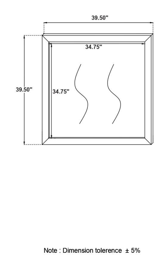 Kendall - Dresser Mirror - White