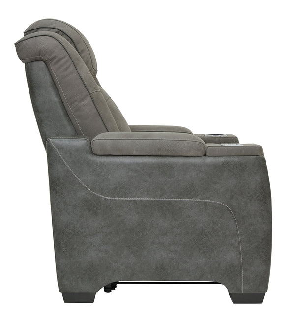 Next-Gen Durapella - Slate - Power Recliner/Headrest