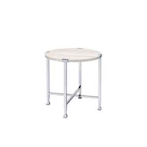  Round End Table â€¢ NO Storage () â€¢ Wooden Top