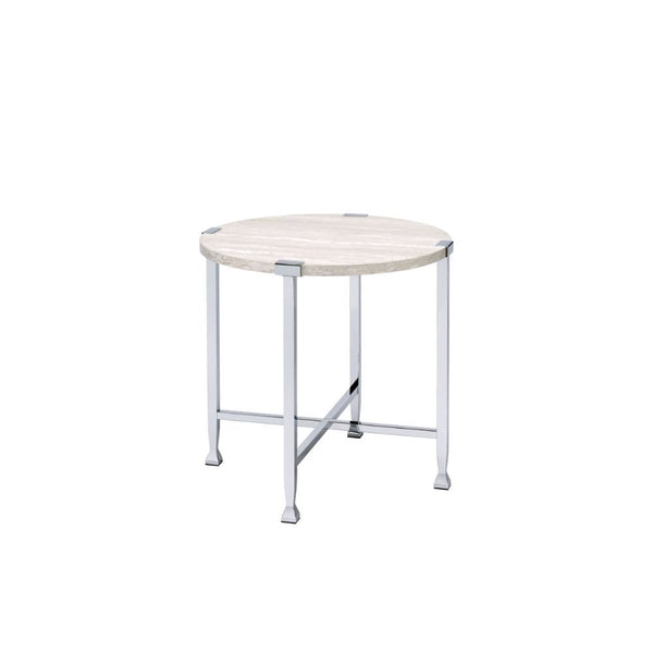  Round End Table â€¢ NO Storage () â€¢ Wooden Top