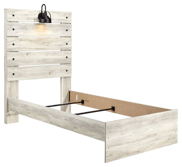 Cambeck - Whitewash - Twin Panel Bed