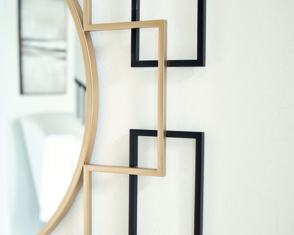 Oceanal - Black / Gold Finish - Accent Mirror