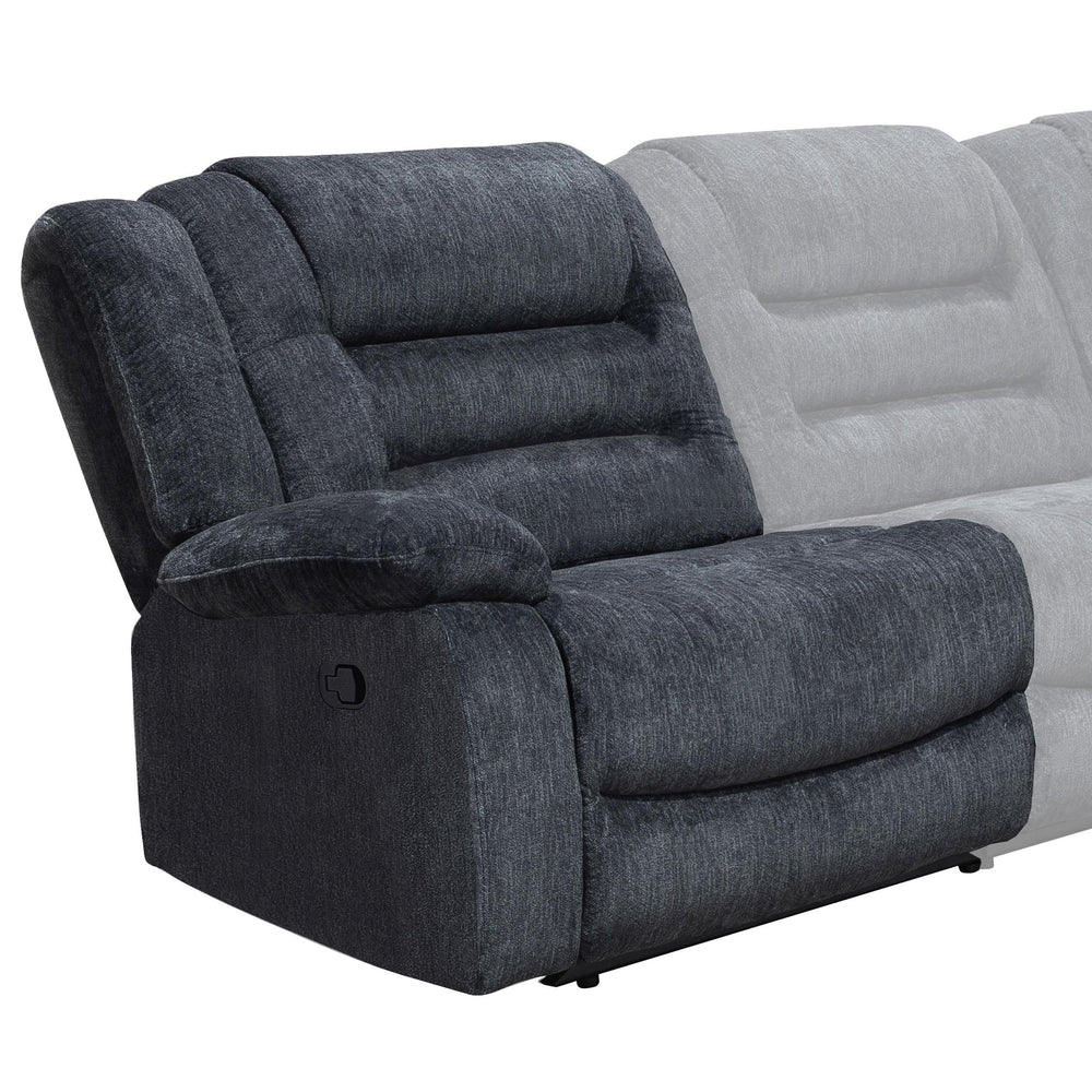 Bolton - Manual Left Arm Facing Recliner - Misty Storm