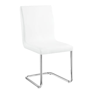Modern and sophisticated, the Palton dining table offers an extension leaf that will add much-needed tabletop space for guests and additional workspace. The white high gloss finish