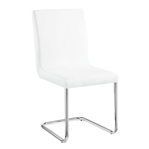 Modern and sophisticated, the Palton dining table offers an extension leaf that will add much-needed tabletop space for guests and additional workspace. The white high gloss finish