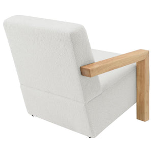 Fitzroy - Boucle Upholstered Accent Arm Chair - Ivory