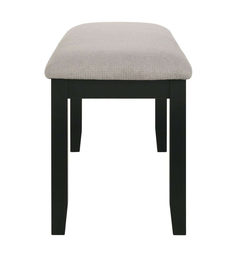 This dining group is the epitome of modern sophistication and functional elegance. The centerpiece is a sleek, rectangular table with a beautifully textured wood grain finish, offering a touch of rustic charm to its contemporary design. The table is compl