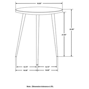  while the tapered legs ensure stability and durability. Perfect as a functional accent