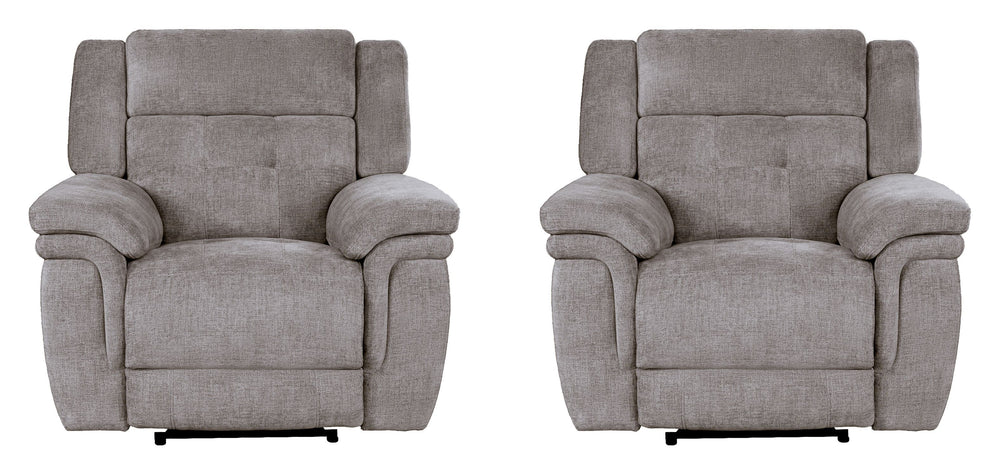 With its clean lines and transitional styling, the Richland Power Recliner delivers a chic look and unbeatable functionality. The Richland Recliner features power headrests, smooth power reclining, USB/USB-C charging in the easy-to-use switch, and beautif