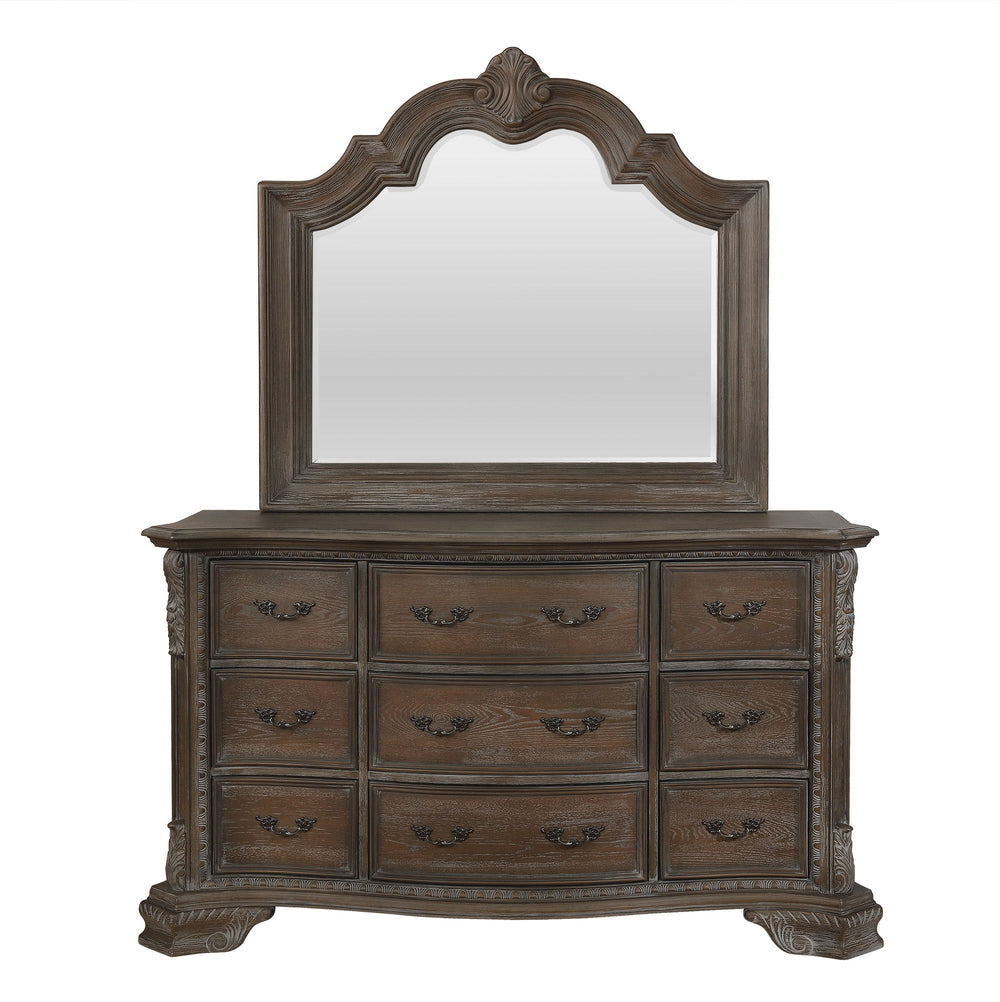 Sheffield-Dresser/ Mirror-Gray<h4><b>Sheffield - Dresser - Gray</b></h4> <table width="100%"><colgroup><col style="width: 30%"> <col style="width: 70%"> </colgroup> <tbody> <tr> <td>Dimensions</td> <td> 20.00"L x 64.00"D x 38.00"H</td> </tr> <tr> <td>Weig