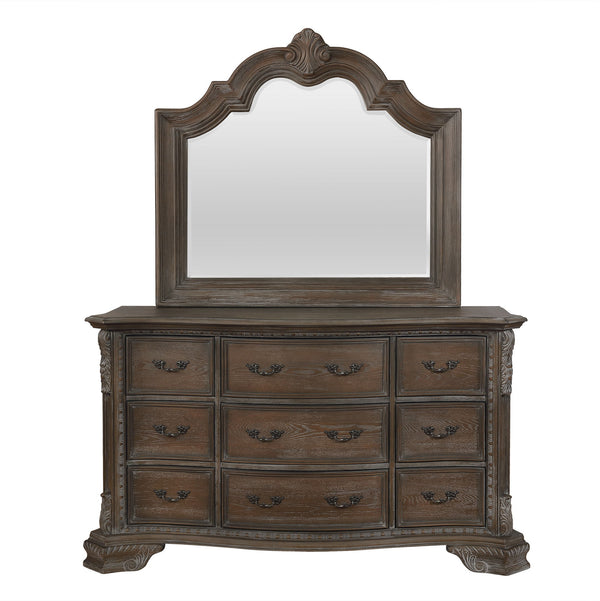 Sheffield-Dresser/ Mirror-Gray<h4><b>Sheffield - Dresser - Gray</b></h4> <table width="100%"><colgroup><col style="width: 30%"> <col style="width: 70%"> </colgroup> <tbody> <tr> <td>Dimensions</td> <td> 20.00"L x 64.00"D x 38.00"H</td> </tr> <tr> <td>Weig