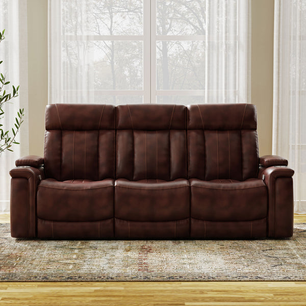 Royce - Power Reclining Sofa And Loveseat - Fantom Brown