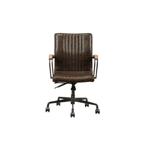  Adjustable Height (Pneumatic Lift) â€¢ Padded Back & Seat: Top Grain Leather Cushion