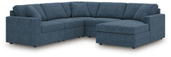 Looking cool and contemporary is great. But when it comes down to it, youâ€™re all about low-maintenance lounging. With the performance fabric on this sectional with chaise, cleaning spills is a breeze. And its customizable modular design caters to your e