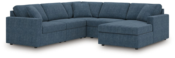 Looking cool and contemporary is great. But when it comes down to it, youâ€™re all about low-maintenance lounging. With the performance fabric on this sectional with chaise, cleaning spills is a breeze. And its customizable modular design caters to your e
