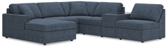 Looking cool and contemporary is great. But when it comes down to it, youâ€™re all about low-maintenance lounging. With the performance fabric on this sectional with chaise, cleaning spills is a breeze. Its customizable modular design caters to your ever-