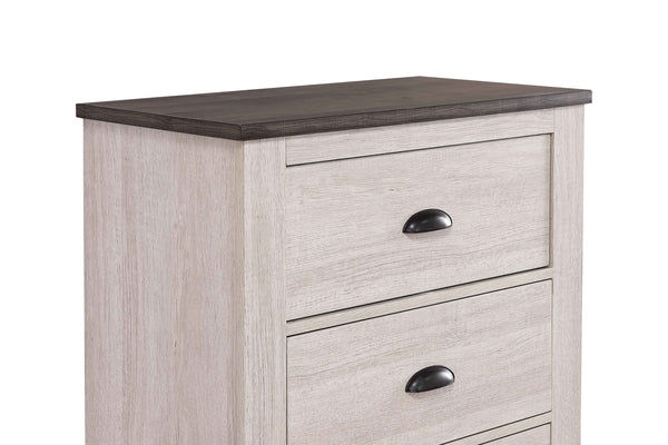 Coralee - Queen 4 Piece Bedroom Set - Chalk / Gray