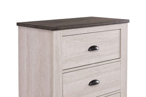 Coralee - Queen 5 Piece Bedroom Set - Chalk / Gray