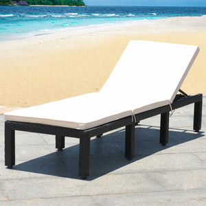 Durable hand-woven black PE rattan and steel frame for long time using<br>8 sturdy legs offer extra support and stability for you<br>Soft and thick cushion for comfortable seating<br>Cushion with navy and off white cushion cover<br>The cover of the cushio