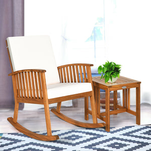 The frame of set is made of solid wood and it will serve you for long time. And the reclining backrest is of the most suitable angle  which ensures the most comfortable sitting and at the same time prevents rollover. Â  Thick cushion with high elasticity 