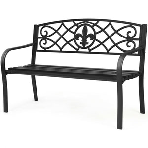The spacious seat can accommodate 2-3 adults<br>Exquisite backrest gives the bench a modern look<br>Perfect for garden  park  deck  backyard  balcony  etc<br>Non-slip pads prevent the floor from being scratched<br>Solid legs and sturdy structure offers po