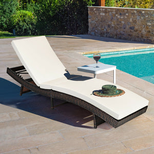 Equipped with thick cushion---D17 sponge filling and non-woven fabric cover <br>Use hoop and loop fastener to attach the cushion to the chair <br>The cushion cover is detachable and washable. <br>The backrest has 5 adjusting levels  height options from 16
