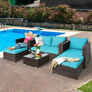 Durable and weather-resistant material can be used for a long time<br>Sturdy frame ensures strong stability and large bearing capacity<br>Removable cushion cover with zipper makes it convenient to clean<br>Soft sponge cushions and pillows provide more com