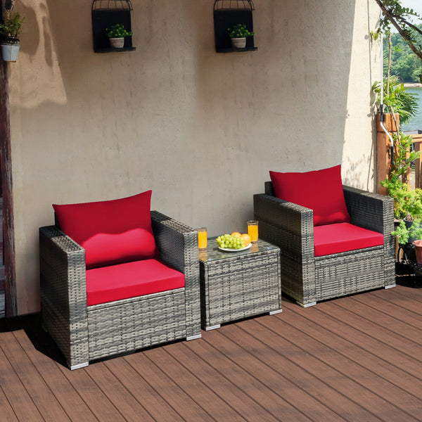 A strong and sturdy steel frame ensures sturdiness <br>Hand-woven rattan is breathable and durable <br>A wide armrest at a suitable height is good for relaxing your arm <br>Thick and soft cushion with a high-density sponge for your hip and back <br>Cover 