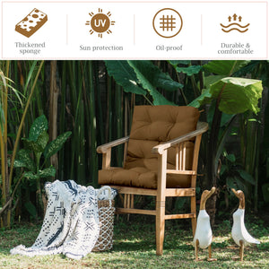 Superior sponge offers comfortable and soft sitting experience for you <br>Woven suede bedford cord provides smooth feeling and extra comfort <br>Convenient for you to suit different furniture with three-fold design <br>High quality string ties are not ea