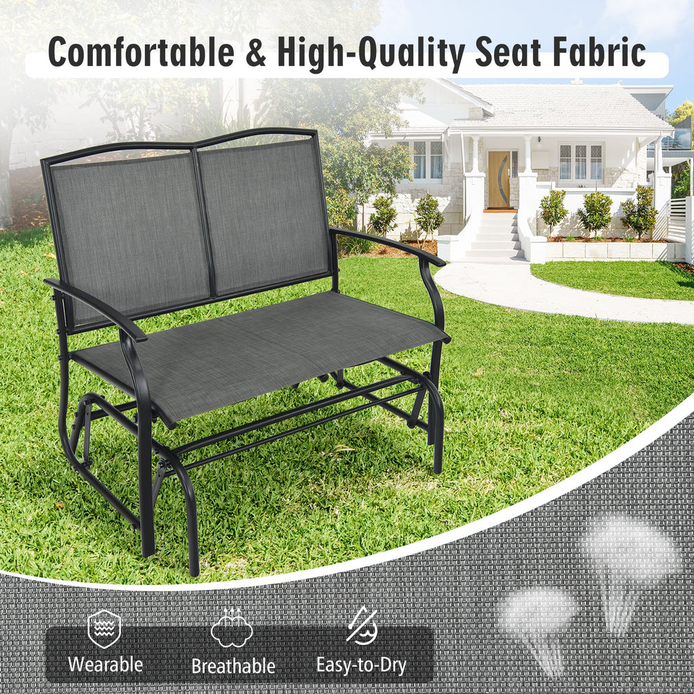 Don't place it outside in rainy days <br>Simple  Functional And Stylish <br>Sturdy  Firm And Durable to keep a long time use <br>Comfortably Seats For Two People <br>Offers Comfortable And Relaxation <br>Suitable For Both Indoor And Outdoor <br>4 Fixed Ch