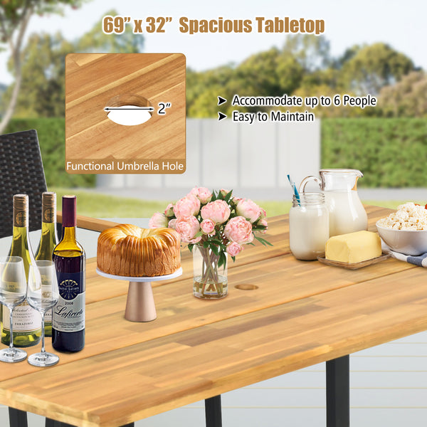 Will be delivered in 2 packages so the arriving time may vary<br>Each box includes a corresponding screw bag<br>Cozy to sit with ergonomic seat and elastic cushions<br>Easy to remove and wash the cushion cover with zipper design<br>Built-to-last PE rattan