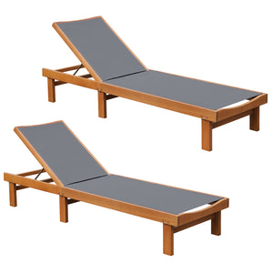 Great for reading  sunbathing  and taking a nap with 5-position adjustment<br>Avoid stuffiness even in the hot summer due to breathable and quick-drying fabric<br>Solid eucalyptus wood and sturdy steel for strong stability<br>Can be used by the whole fami