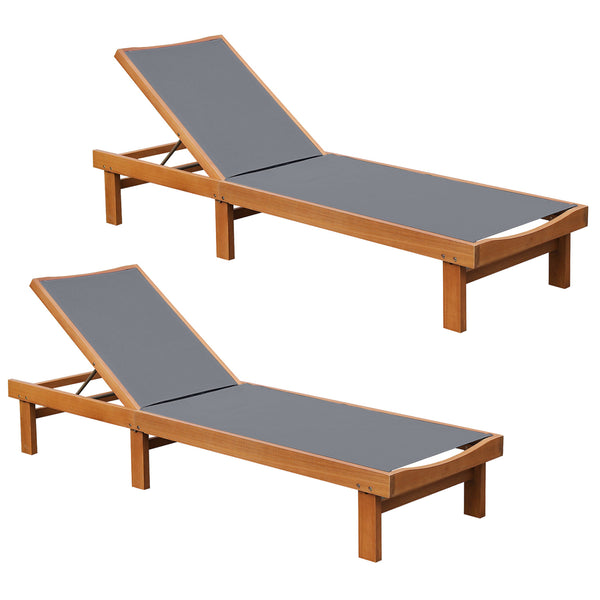 Great for reading  sunbathing  and taking a nap with 5-position adjustment<br>Avoid stuffiness even in the hot summer due to breathable and quick-drying fabric<br>Solid eucalyptus wood and sturdy steel for strong stability<br>Can be used by the whole fami