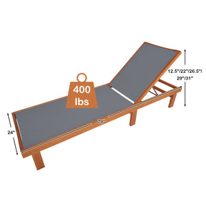 Great for reading  sunbathing  and taking a nap with 5-position adjustment<br>Avoid stuffiness even in the hot summer due to breathable and quick-drying fabric<br>Solid eucalyptus wood and sturdy steel for strong stability<br>Can be used by the whole fami
