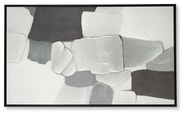 Adilson - White / Gray / Black - Wall Art