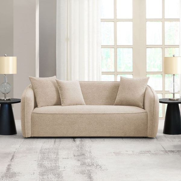 The Keith collection sofa, available in both luxurious brown and beige Chenilles, offers a perfect blend of comfort and elegance. With plush pillows and a cozy design, these sofas invite you to relax and unwind in style. Ideal for any living space, the Ke