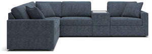 Modmax - Ink - 6-Piece Sectional With Storage Console