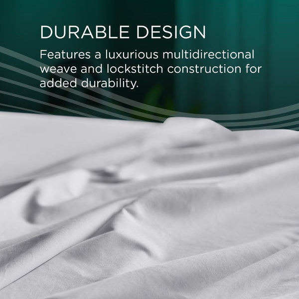 Linens - Tempur Luxe Egyptian Cotton Pillowcase Set - White - King