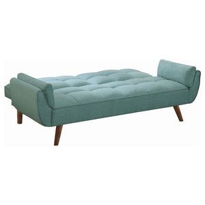 Caufield - Upholstered Convertible Sofa Bed - Turquoise Blue