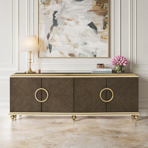 Console Cabinet - Light Brown<br/><br/><b>Product Features</b><ul><li>Exclusive Design</li><li>KD Legs</li><li>Oversize Handle Design</li><li>Wooden Turned Legs</li></ul><br/>