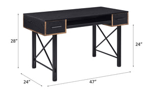 Settea - Desk - Black Finish