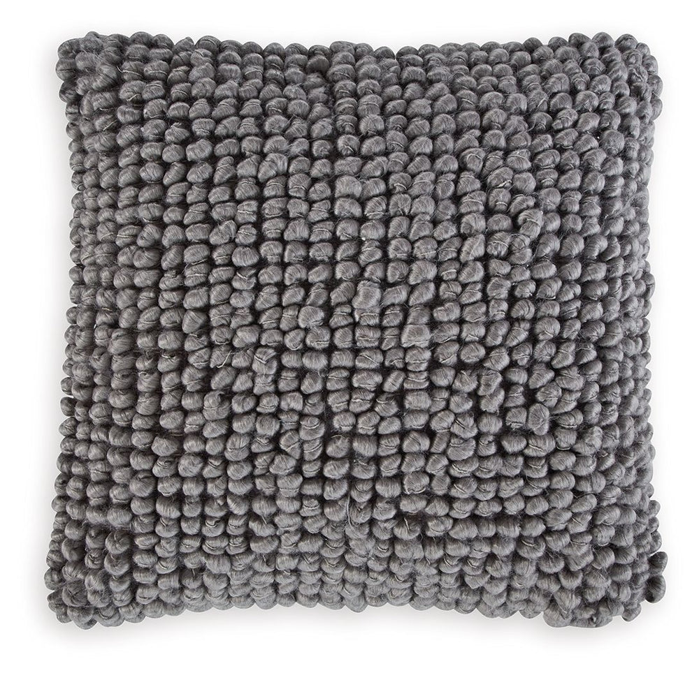 Bring textural interest to your decor with the visual intrigue of this throw pillow. Its luxuriously looped design is utterly charming, adding a relaxed sense of style wherever it-'s placed.<br/><br/><b>Product Features</b><ul><li>Face made of wool/polyes
