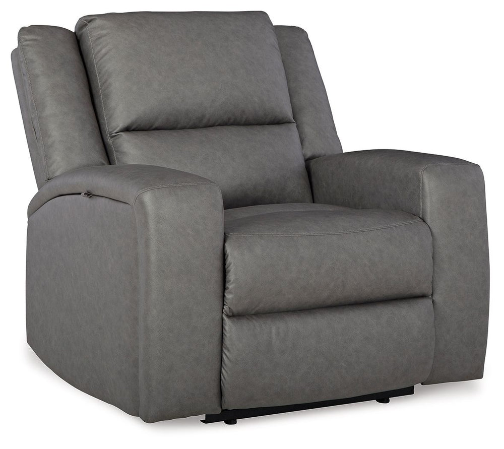 This recliner appeals to your love for feature-filled furniture, all while maintaining a clean-lined and contemporary design. Pop-out storage and cup holders keep essentials close when you need them and tuck away easily when you donâ€™t. Time to recline? 