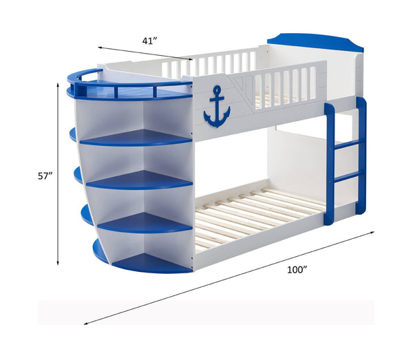 Neptune - Bunk Bed - Sky Blue Finish