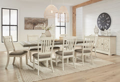 Bolanburg - 11 Pc. - Dining Table, 8 Side Chairs, Sever - Brown / Beige