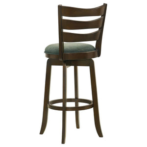 Murphy - Wood Pub Height Swivel Bar Chair - Hunter Green