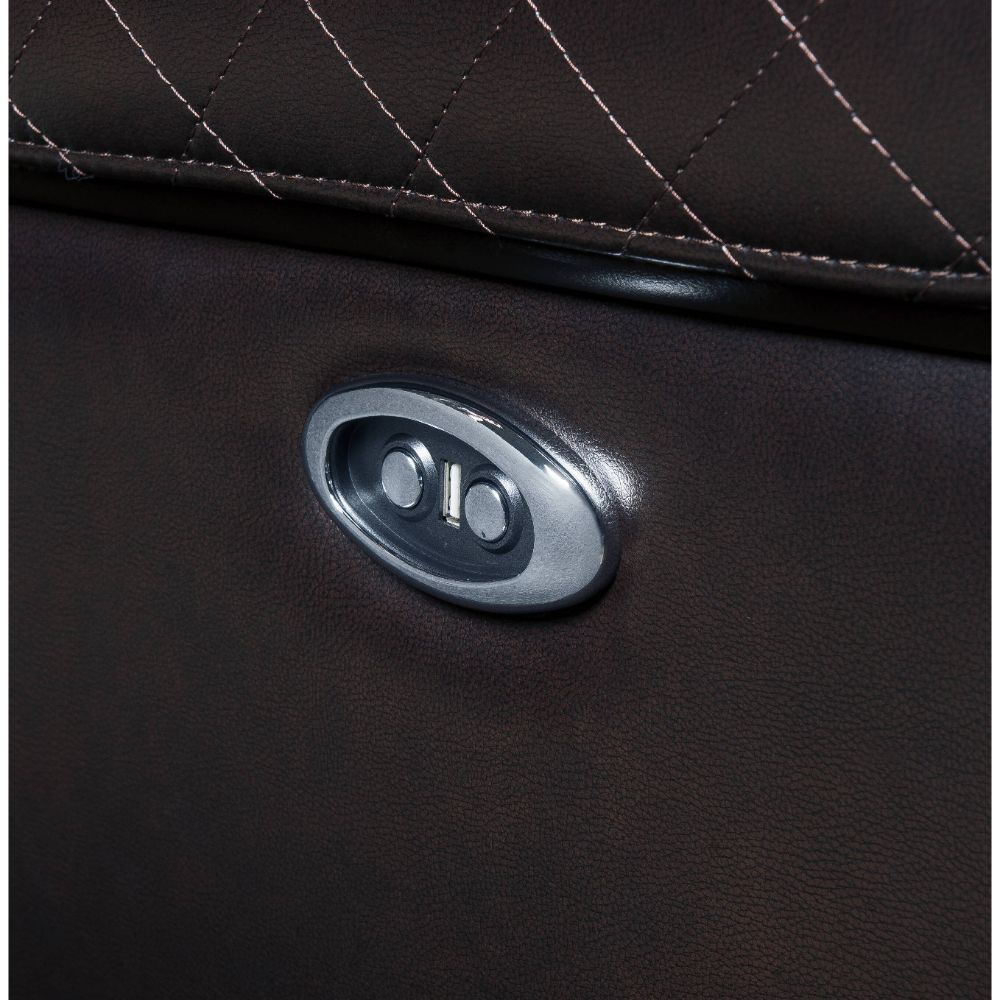 KD Back, POWER Motion Reclining Function Tight Back & Seat Cushion (1+1) Diamond Tufted, Nail-head Trim [RA] CONSTRUCTION: Pocket Coil Cushion, Sinuous Spring Seat, Inside Frame: Metal & Wood (Hemlock/Fir, Ply), Foam (D28) CUSHION: Tight () BACKREST: Tigh
