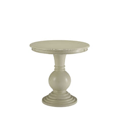 With a shapely robust turned base and traditional round top, the Alyx side table will -"wow-" your company. This table will cast an elegant feel and mix with almost any style. It is offered in white for the shabby chic enthusiast and espresso for traditio