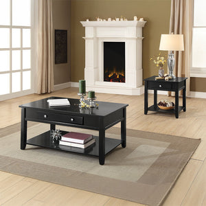  Rectangular Leg Coffee Table w/Lift Top (Faux Drawer) â€¢ Open Storage: Bottom Shelf â€¢ Lift Top with 2 Storage compartments (Spring: Lifts up & Slide to the larger side) â€¢ Wooden Top & Apron: Faux Drawer â€¢ KD