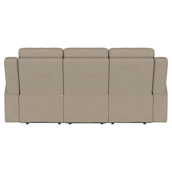 Brentwood - Upholstered Motion Reclining Sofa - Taupe
